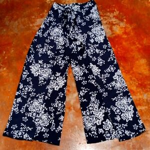 NEW Urban Evolution Wide Leg Pants W/ Wrap & Elastic Waist